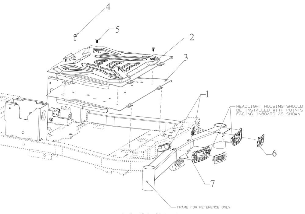 Floor Board Diagram and Parts List for ZT1-42E (34BBA2CS710)(2022) Cub Cadet Lawn Tractor